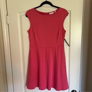 [NWT] New York & Company Pink Sleeveless Summer Cotton Dress w/ Pockets (Size M)